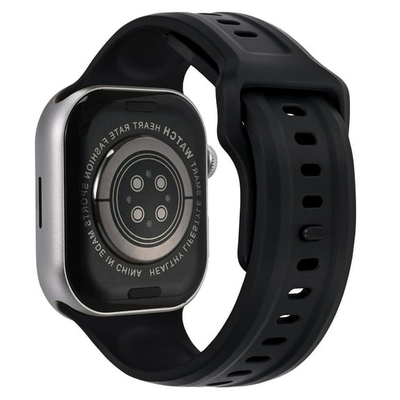 FKM Rubber Bands for Apple Watch, Silicone Band Straps Compatible with Apple Watch Series Ultra2/Ultra/9/8/SE2/7/6/SE/5/4/3/2/1,Silicone Wristband Compatible with Apple Watch 42/44/45/49mm