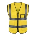 thumbnail image 3 of Yesbay Vest Reflective Breathable Cloth Safety Protective Vest for Outdoor,Yellow, 3 of 7