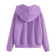 thumbnail image 5 of Telankuip Mens Fuzzy Sherpa Hoodies Jacket Long Sleeve Full Zipper Hooded Sweatshirts Oversized Casual Soft Comfortable Solid Warm Winter Outwear 2026 Fashion Outfits Purple XXXXL, 5 of 5