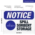 thumbnail image 3 of Spill Sorbent Storage Sign, OSHA Notice Sign, 24x36 Corrugated Plastic, 3 of 7