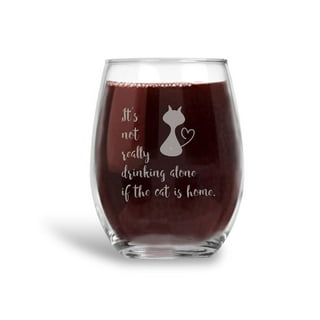 Vastsea Stemless Wine Glasses Set of 4,Funny Wine Glass for Women with  Sayings,Cute Bar Glasses,Uniq…See more Vastsea Stemless Wine Glasses Set of