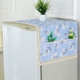 thumbnail image 4 of Funda de toalla para refrigerador del fabricante, funda de toalla de tela pastoral con encaje para refrigerador, funda de toalla, 4 of 5