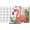 Pink Green, variant on TV Cover Indoor, Flamingo Stretch TV Dust Cover Television Screen Protector, Summer Botanical Flowers Tropical Leaves Plaid Elastic Polyester Display Covers, Monitor Slipcover for LED LCD TVs 24 Inch