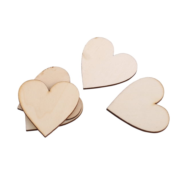 Kit De Artesanía De Adorno En Forma De Corazón De Amor De Madera Para Placas De Boda Decoración Artística álbum De Recortes