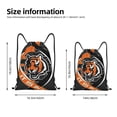 thumbnail image 4 of Bolsa clásica con cordón de los Bengals, plegable, para deportes, fitness, unisex, para viajes y deportes de playa, tamaño mediano, 4 of 8