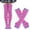 A-Hot Pink42, variant on WMNTST Womens Thigh High Stockings Winter Knit Striped Socks And Matching Arm Sleeves Warm Thermal Sock