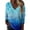 Sky Blue, variant on Sequin Tops for Women Trendy Sparkly V Neck Sweatshirt Long Sleeve Printed Loose Pullover Sky Blue