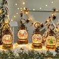 thumbnail image 5 of Christmas Snow Globe Lantern, Santa Lighted Snow Globes Lantern, Battery and USB Operated Christmas Tree Snow Globe Lantern, Glitter Christmas Decorations Gifts(Santa and Tree), 5 of 6