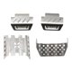 thumbnail image 1 of Accesorios RC, 4 piezas de material acero inoxidable telemando orugas Chasis armaduras licencia de protección patín RC vehículo modelo piezas para CUTICAT Armadura del chasis del coche RC, 1 of 6
