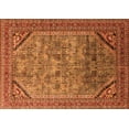 thumbnail image 1 of Ahgly Company Indoor Rectangle Oriental Orange Industrial Area Rugs, 2' x 4', 1 of 4