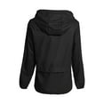 thumbnail image 3 of AmShibel Women Lightweight Waterproof Rain Jackets, Solid Color Zipper Open Front Coat Windbreake, 3 of 6