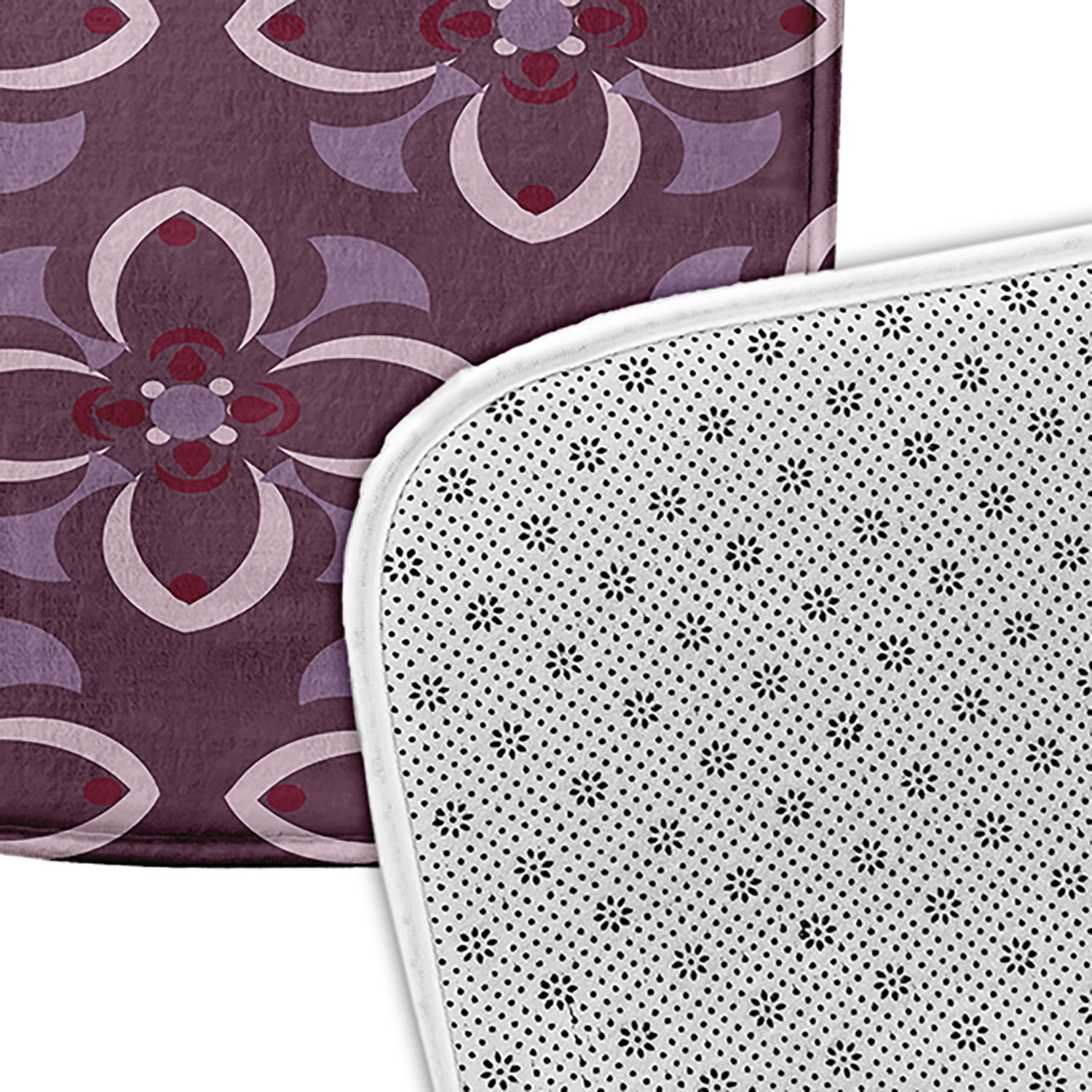 Simply Daisy Geometric Floral Pattern Pet Feeding Mat for Dogs and Cats