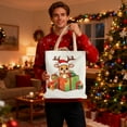 thumbnail image 4 of Bolsa de Lona Navideña | Bolsa de Regalo Reutilizable para Regalos Navideños | Bolsa de Compras Ligera y Duradera | Opciones Multicolor | Bolsa de Mano Práctica y Festiva para Fiestas Navideñas y Cen, 4 of 6