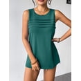 thumbnail image 4 of Zeagoo Tank Tops for Women Pleated Shirts Sleeveless Blouses Scoop Neck Casual Summer Top Loose Fit, 4 of 6