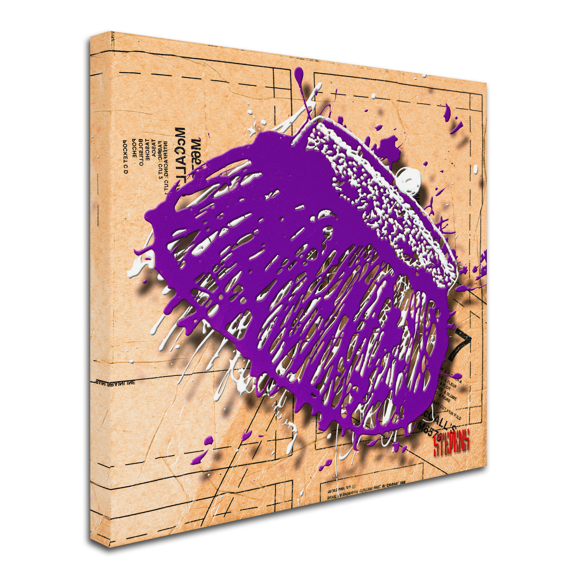 Trademark Fine Art "Snap Purse Purple" Canvas Art by Roderick Stevens