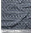 thumbnail image 1 of Soimoi Moss Georgette Fabric Circle Small Printed Fabric 1 Yard 42 Inch Wide, 1 of 3