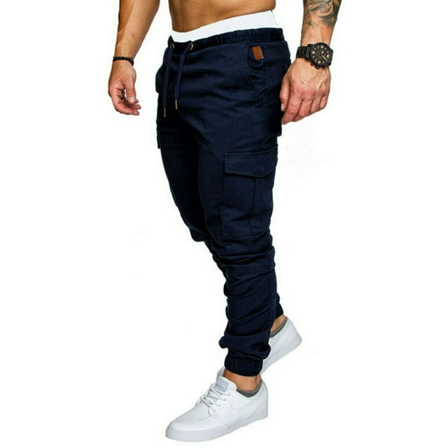 Pantalons Cargo Décontractés pour Hommes, Coupe Slim, Jambe Droite Urbaine