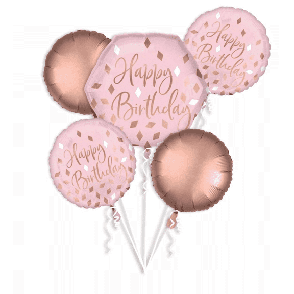 Blush Birthday Balloon Bouquet