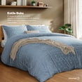thumbnail image 4 of Juego de Funda para Edredon Duvet Dreamlab, Tamaño King Size, Color Azul Mezclilla, 3 Piezas, 4 of 9