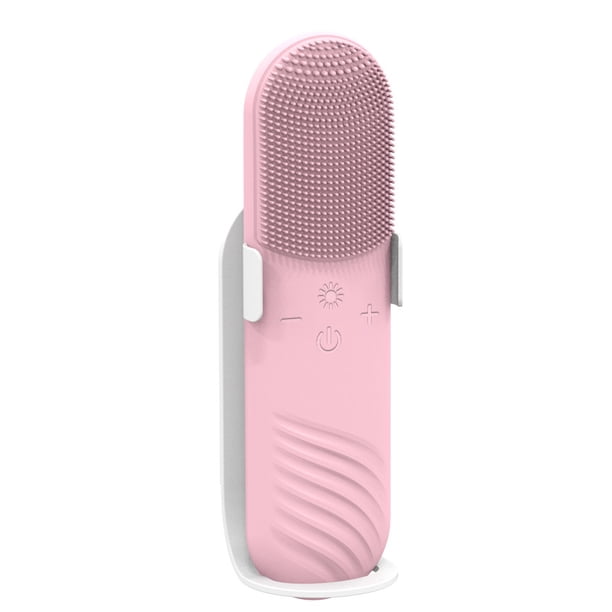 Cepillo de limpieza facial sónico, cepillo de lavado de cara IPX7 impermeable de silicona para mujeres, cepillo de limpieza facial eléctrico recargable por USB, masajeador de tamaño de viaje