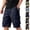 Navy, variant on HAJWOH Cargo Shorts for Men Durable Drawstring Knee Length Shorts Outdoor Hiking Carpenter Short with Pockets
