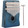 thumbnail image 1 of Qiilu Thumb Piano, Mahogany And Iron Ore Rods Kalimba Kit, Not Easy To Damage Long Service Life Performance For Home Party Outdoor, 1 of 8