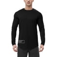 thumbnail image 1 of WEAIXIMIUNG Noël Homme Automne Hiver Décontracté Brossé Col Rond Manches Longues Chemise de Base Haut Blouse, 1 of 7