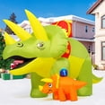 thumbnail image 4 of GOOSH Christmas Inflatable 7.5 FT Christmas Inflatables Dinosaur, Christmas Dinosaur Inflatable Blow Up Christmas Dinosaur with Built-in LEDs, Christmas Outdoor Decorations Clearance for Xmas/Holiday, 4 of 6