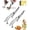 2 - B, variant on Stainless Steel Bone Cut Kitchen Scissors, Heavy Duty Poultry Shears with Spring Loaded Handle, Sharp Detachable Kitchen Shears for Chicken Meat Fish, Non-Slip Grip, Dishwasher Safe (Silver - A)