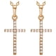 thumbnail image 1 of Collares Catolicos SacredDiamon05 2Pzas Oro Collar Cruz Dije 1.5x2cm Metal., 1 of 5