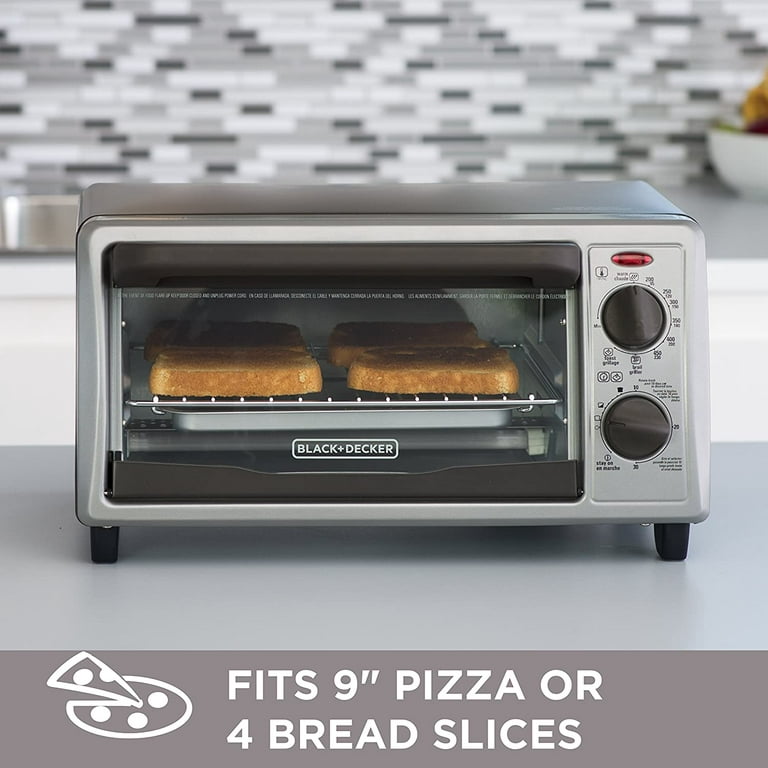 Bella - 4-Slice Toaster Oven - Black/silver Brand New