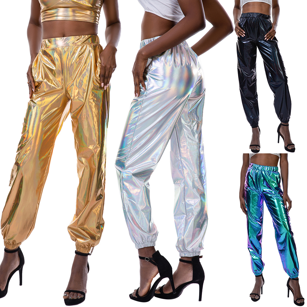 holographic cargo pants