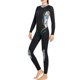 thumbnail image 2 of Eigraketly Traje de buceo de neopreno de buena elasticidad, transpirable, respetuoso con la piel, traje de baño con ribete de cuero liso para Deportes acuáticos Negro METRO, 2 of 6