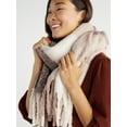 Time and Tru Women's Brushed Plaid Scarf