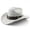 Grey, variant on Western Western Cowboy Hat Curved Brim for Outdoor Adventure Travel Riding Country Style with Construction and Classic