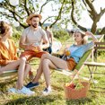thumbnail image 4 of unbranded Cesta Tejida Para Y Snacks Con Asa Color Marrón Para Uso En Fiestas Y Camping, 4 of 6