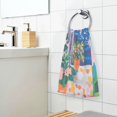 thumbnail image 3 of Yayeee 100% Cotton Hand Towels for Bathroom 16" x 28" Soft Absorbent Kitchen Towel, Floral Window, 3 of 7