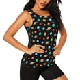 thumbnail image 2 of Balery Solar System Planets Space Camiseta sin mangas estampada ligera para mujer, tops de entrenamiento sin mangas, camisetas de yoga transpirables de secado rápido.-XX-Large, 2 of 7