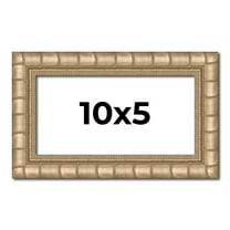 10x5 Frame Silver Real Wood Picture Frame Width 1.5 inches | Interior Frame Depth 0.5 inches |