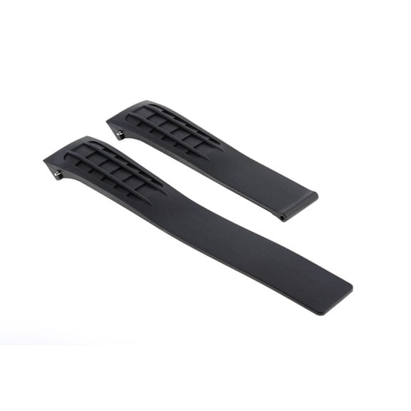 22MM RUBBER STRAP WATCH BAND STRAP FOR TAG HEUER SLR CAG2111.FT6009 WATCH BLACK