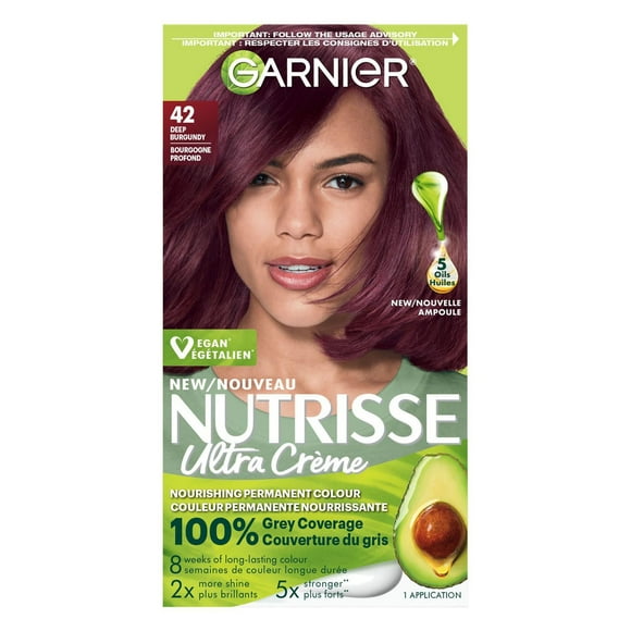 Garnier Nutrisse Ultra Crème, Permanent Hair Dye, Long-Lasting,1 unit