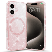 Entronix [Magnetic] Case Compatible with iPhone 17 - [Hard Back] Glitter