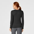 thumbnail image 2 of Wink Layers Women's Long Sleeve Silky Tee, Black, 3X Womens, 2 of 6