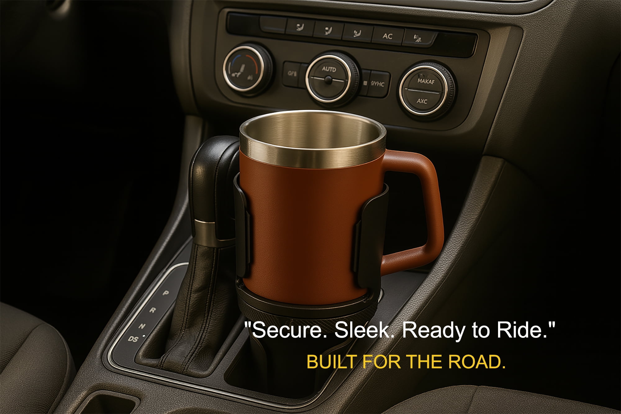 Universal Car Cup Holder Compatible with Stanley Beer Stein, Camp Mug, YETI Rambler & Hydroflask Mugs – Adjustable & Expandable Base – Secure Fit for Large Mugs, Tumblers, and Travel Cups