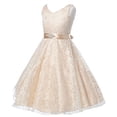 thumbnail image 2 of Lovely Lace V-Neck Flower Girl Dress for Little Girl Mint 4 G35.11G, 2 of 5