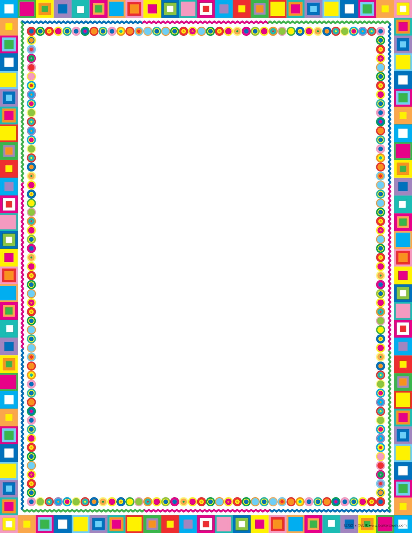 Barker Creek Retro Design Computer Paper, 8-1/2 x 11 Inches, 50 Sheets