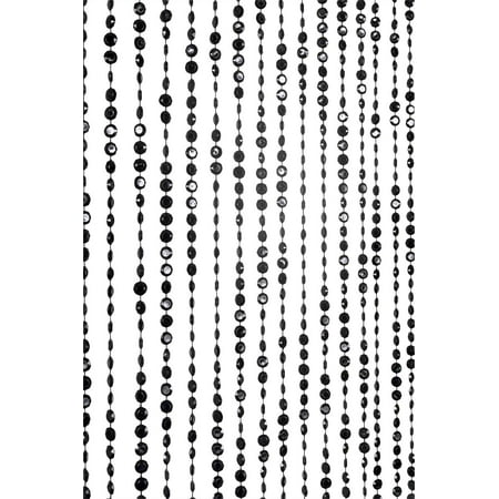 3 X 6 Beaded Curtains Panels Black Diamond Cut Curtains Wedding