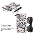 thumbnail image 2 of Estuche para anteojos doble suave para mujer y hombre con diseño de sombra de rostro, 2 of 7