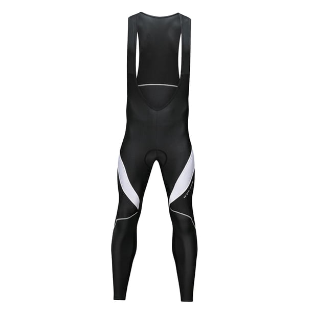 Mallas con tirantes de ciclismo acolchadas en 3D de compresión Invierno Térmico acolchado Legging largo Pantalón de ciclismo Tirantes Pantalones Negro blanco l Macarena Pantalones con peto de ciclismo