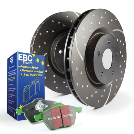 EBC Brakes S3KR1053 S3 Kits Greenstuff 6000 and GD Rotors Truck and SUV Fits select: 2013-2019 RAM 1500, 2002-2012 DODGE RAM 1500